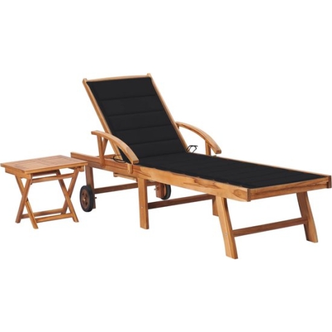 vidaXL-Ligbed-met-tafel-en-kussen-massief-teakhout