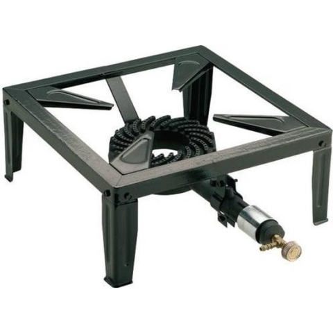 Kemper 1 pit Camping Gasstel Gasbrander  Wokbrander | 7,5 KW | 37cm | 4 Voets