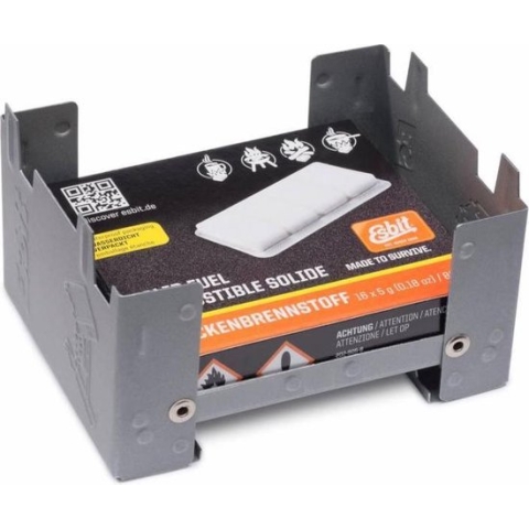 Esbit Brander Pocket Stove S - Incl 16x5 gr Esbit Blokjes - Compact