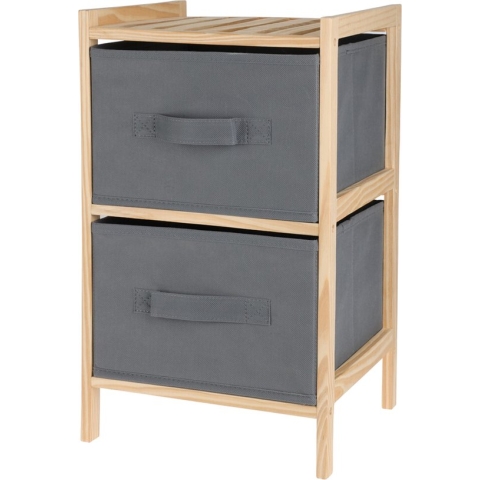 Bathroom Solutions Badkamerkastje/opbergkastje - 2-laags - 28 x 25 x 46 cm