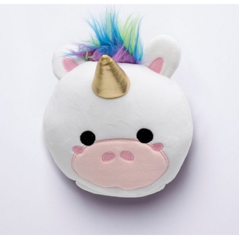 Resteazzz - Nekkussen met Slaapmasker - Unicorn - Eenhoorn - rond nekkussen - Neksteun voor Reis Vliegtuig/Auto/Bus