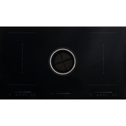 Exquisit EKI8092-21 - Inductiekookplaat met Afzuiging - Inbouw - Twee fasen - Zwart