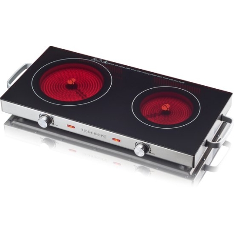 Heinrich's HDK 8696 - Elektrische Kookplaat - Infrarood - 2 pits