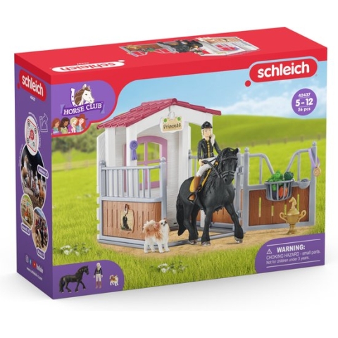 schleich HORSE CLUB - Speelfigurenset - Paardenstal met Horse Club Tori & Princess - Kinderspeelgoed voor Jongens en Meisjes - 5 tot 12 jaar - 14 Onderdelen - 42437