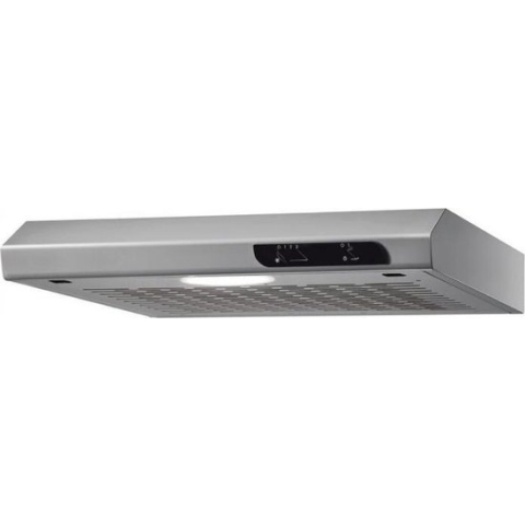 Respekta® onderbouw afzuigkap - 60 cm - Aluminium look - Luchtafvoer - Recirculatie - RVS - DH640IXL