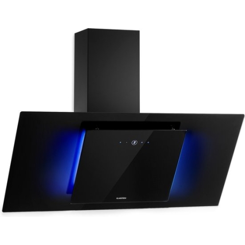Klarstein Eleonora 90 - Afzuigkap - 420 M³/H - Touchscreen - Sfeerlicht - EEK A++ - Zwart