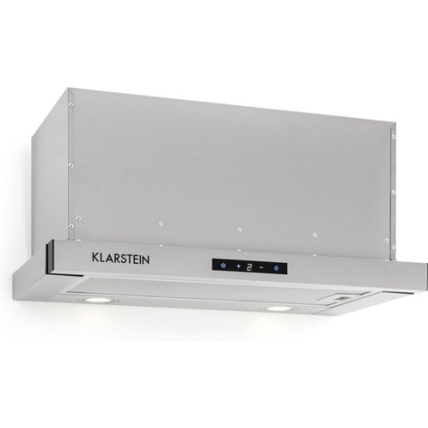 Klarstein Vinea Onderbouw Afzuigkap - Vlakscherm - 60 Cm Breed - Zilver