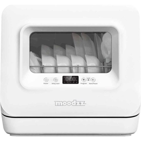 Moodzz - MZ-2301 - Mini Vaatwasser - 3 couverts - met waterreservoir en led-display