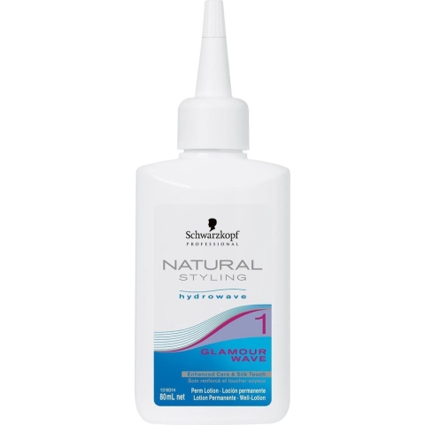 Schwarzkopf Natural Styling Glamour Wave Hydrowave 1 - 80 ml - Permanentvloeistof - Haarverf