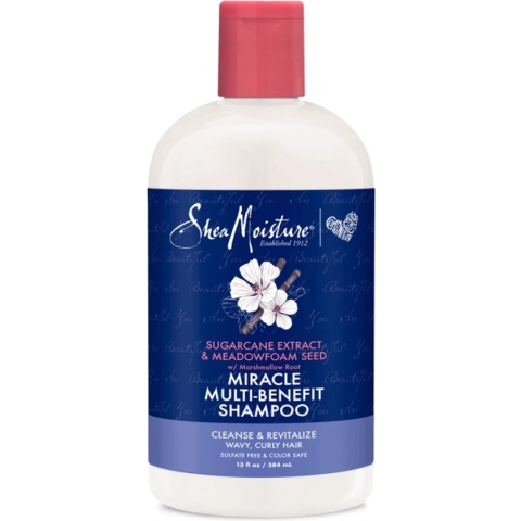 Shea Moisture Sugarcane Extract & Meadowfoamd Seed Miracle Shampoo 13oz