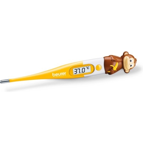 Beurer BY 11 Monkey Thermometer lichaam - Baby - Koortsthermometer - Digitaal - Aap - Flexibele top - Zonder glas en kwik - Incl. batterij - 3 Jaar garantie