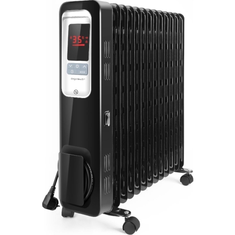 Aigostar Oil Monster 33JHH - Olieradiator 2500 watt – Oliegevulde radiator - Elektrische Kachel - Zwart