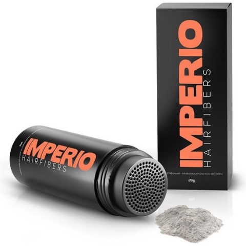 IMPERIO Premium Haarvezels Grijs - Kaalheid Mannen - Alopecia Vrouwen - 100% Onzichtbaar