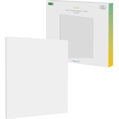 Hombli Slimme Infrarood Paneelverwarming Radiator - 350 Watt - Smart App - Ingebouwde Thermostaat - 10m² - Vrijstaand/Wandmontage - Wit