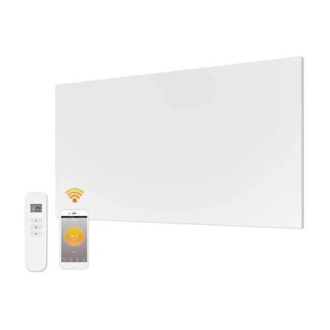 Slimme Quality Heating - QH-FR Serie infrarood verwarmingspaneel - infrarood paneel - infrarood heater - 30 x 120 cm - 350Watt - wand en plafond montage - Wifi bedienbaar met bijgeleverde afstandsbediening - 5 Jaar garantie