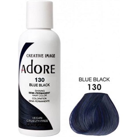 Adore Shining Semi Permanent Hair Color Blue Black 130 Haarverf