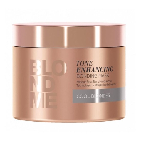 Schwarzkopf Professional - Nourishing mask for highlighting cool blonde shades BLONDME (Tone Enhancing Bonding Mask Cool Blonde s) 200 ml - 200ml
