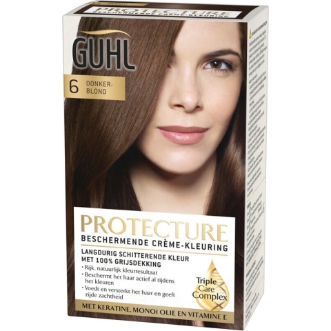 3x Guhl Beschermende Cremekleuring 6 Donkerblond