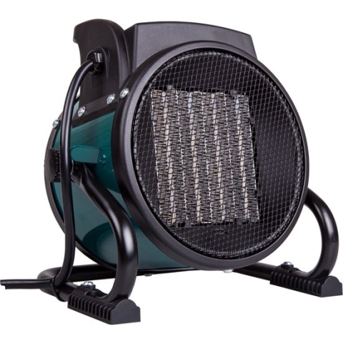 VONROC Elektrische kachel - Straalkachel - ventilatorkachel - keramisch - 3 standen: 1000W/2000W/ventilator - voor ruimten tot 20m2 - groen