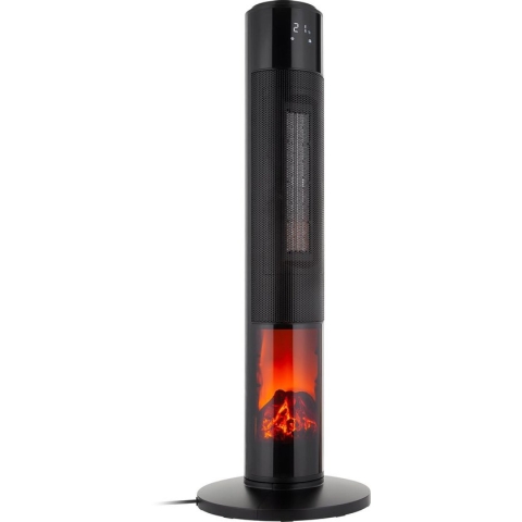 Teesa TSA8051 - Keramische ventilatorkachel met openhaard-imitatie en afstandsbediening
