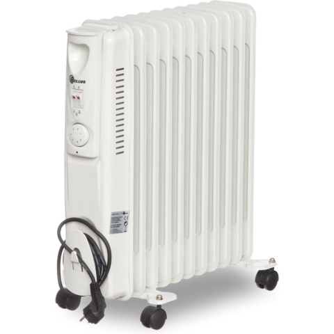 Bellus - Oliegevulde Radiator Elektrisch - Olieradiator 2000 watt – Oliegevulde radiator - Elektrische Kachel - Wit