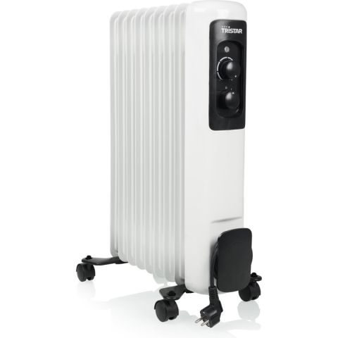 Tristar Elektrische Kachel KA-5179 - Oliegevulde radiatorkachel - 3 warmtestanden - Instelbare thermostaat - 9 ribben - Wit