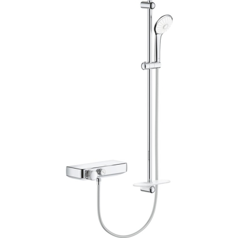 GROHE Grohtherm Smartcontrol douchekraan - Met doucheset - 15 cm hartafstand - Douchestang 90 cm