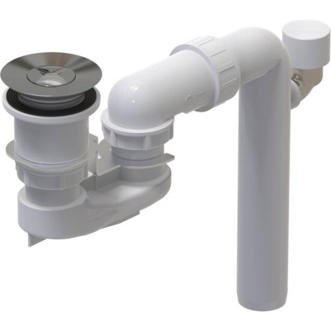 Villeroy & Boch ViFlow Afvoer- en Overloopgarnituur zonder Overloop Chroom