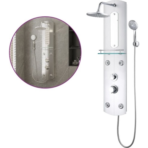 vidaXL-Douchepaneel-25x43x110-cm-zilverkleurig