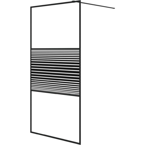 vidaXL-Inloopdouchewand-100x195-cm-transparant-ESG-glas-zwart