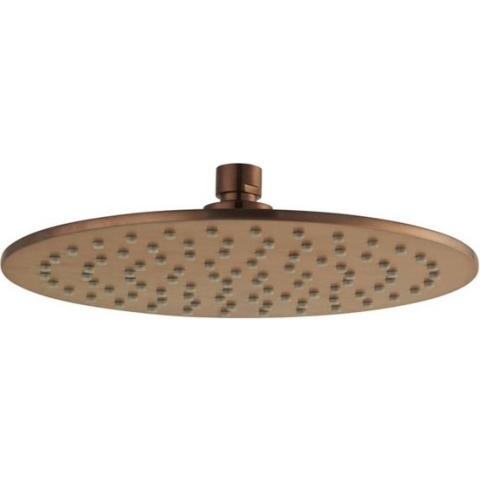 Ben Round - Hoofddouche - Ø25 cm - Geborsteld Koper - Messing
