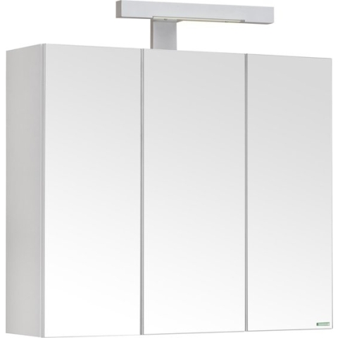 Allibert toiletkast PIAN'O - 3 spiegeldeuren - gemelamineerd hout - wit - 1 VDE (conform NED) stopcontact - 1 verlichtingsschakelaar - 60 cm breed