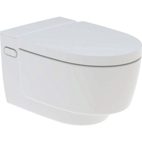 Geberit AquaClean Mera Classic douchewc met geurafzuiging met warme luchtdroging en Ladydouche met softclose zitting Glans Wit