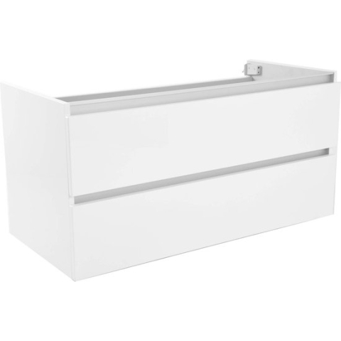 Saqu Wastafelonderkast met 2 laden 100x46 cm Wit