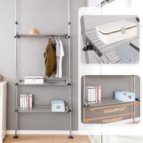 badkamer ruimtebespaarder \ Opbergplank Boven de Wasmachine Toilet \ Bathroom storage shelf -250-280 cm