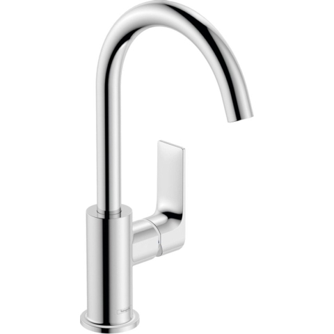 hansgrohe Rebris E ééngreeps wastafelmengkraan 210 met draaibare uitloop en trekwaste chroom