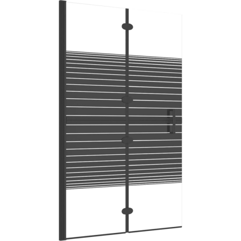 vidaXL-Douchewand-inklapbaar-80x140-cm-zwart