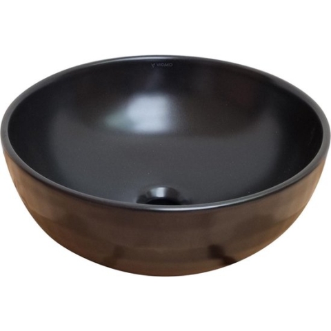 Viidako - Koriiste Waskom – Wastafel-Rond – Nano Coating – Mat Zwart – Hoogwaardige afwerking – Trendy design - 40 cm Ø