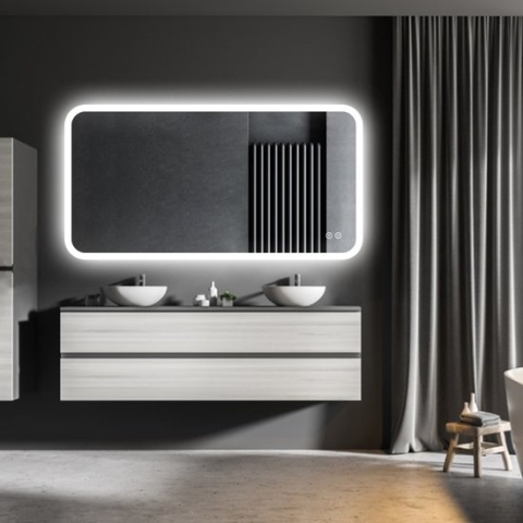 Summerlight - Badkamerspiegel - Rechthoek - 120x60 cm - Spiegelverwarming - LED Verlichting - Dimbaar - Touch Sensor - Modern