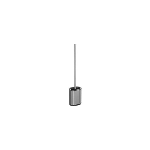 WC-/toiletborstel met houder plat RVS polypropyleen 53 cm