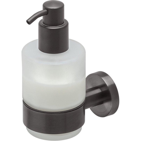 Geesa Nemox Zeepdispenser 200 ml Zwart metaal geborsteld