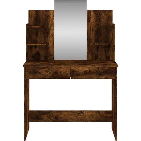 vidaXL-Kaptafel-met-spiegel-96x39x142-cm-gerookt-eikenkleurig