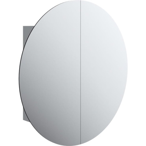 vidaXL-Badkamerkast-met-ronde-spiegel-en-LED-54-x-54-x-17,5-cm-grijs