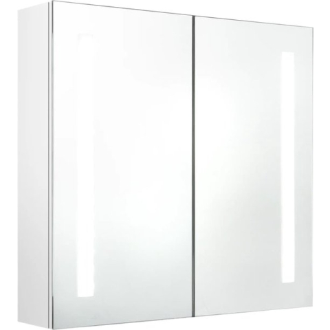 vidaXL-Badkamerkast-met-spiegel-en-LED-62x14x60-cm-glanzend-wit