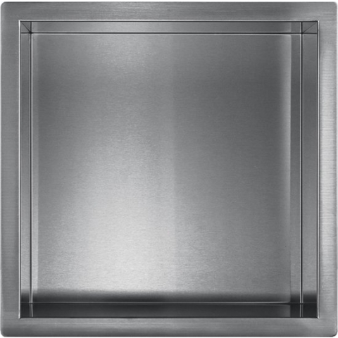 Gun metal RVS Inbouwnis 30x30x7cm - Inbouwnis badkamer en Douche