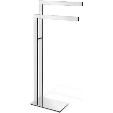 Zack Linea handdoekstandaard 80x15x38.5cm met 2 armen RVS glans