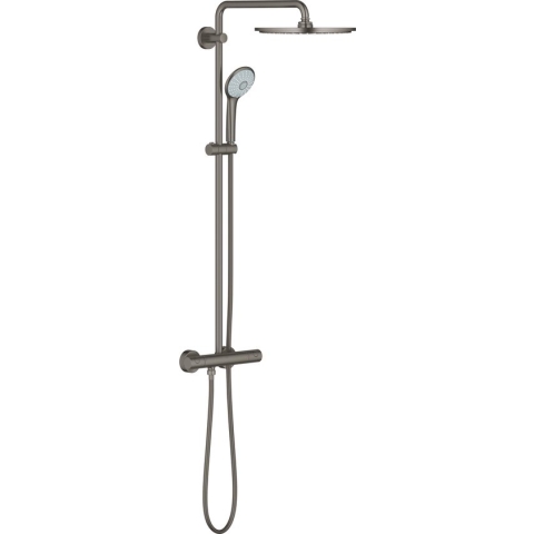 GROHE Euphoria XXL 310 Regendouche - ø 31 cm - Met thermostaatkraan - Hard graphite geborsteld (mat antraciet) - 26075AL0