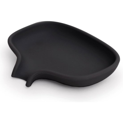 Bosign zeepbakje - Soap Saver Flow - zwart - klein - 10,8 x 8,5 x 2 cm