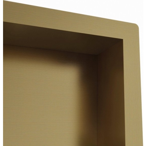 FortiFura Galeria Inbouwnis - 30x30x7cm - Geborsteld Messing