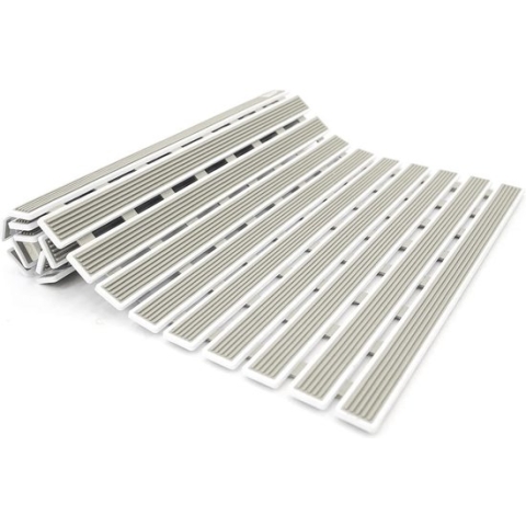 Tatkraft Bond Beige antislip badmat, BPA-vrij, antislipmat, douchemat met zuignappen, veilige grip, sneldrogend